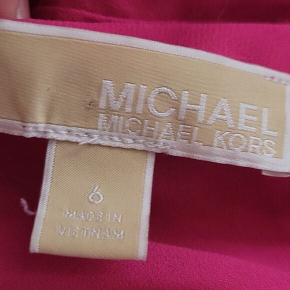 Michael Kors spicy pink zippered shirt - Picture 4 of 7